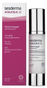 Зволожуючий антивіковий крем-гель Sesderma Acglicolic 20 Moisturizing для жирної шкіри 50 мл 8470003031981 фото