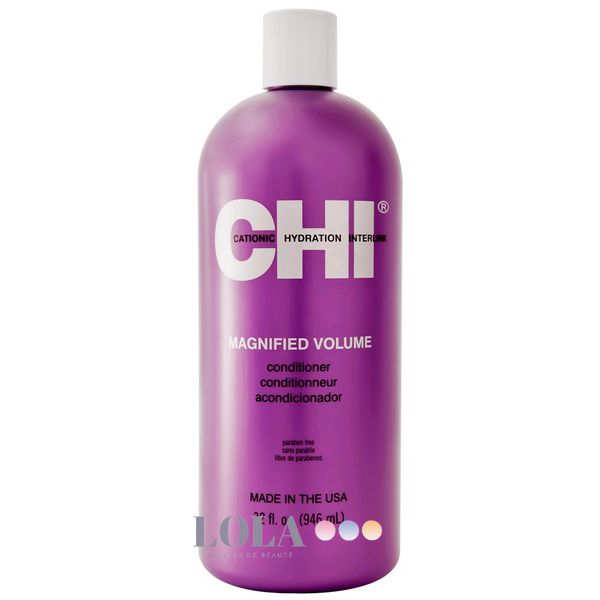 Кондиціонер для об'єму і блиску Chi Magnified Volume Conditioner 946 мл 633911689387 фото