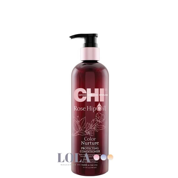 Защитный кондиционер для окрашенных волос CHI Rose Hip Oil Color Nurture Protecting Conditioner 340 мл 633911772683 фото