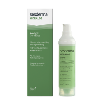 Алое-гель для обличчя всіх типів шкіри Sesderma Hidraloe Aloe-gel 60 мл 8470002570986 фото