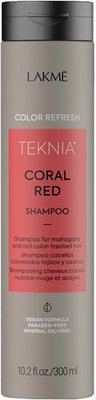Шампунь для оновлення кольору червоних відтінків волосся Lakme Teknia Color Refresh Coral Red 300 мл 8429421442329 фото