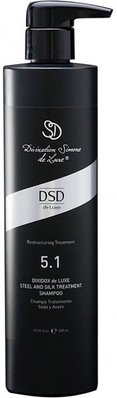 Відновлюючий шампунь DSD Dixidox DeLuxe Steel and Silk Treatment Shampoo 5.1 500 мл 8437011863553 фото